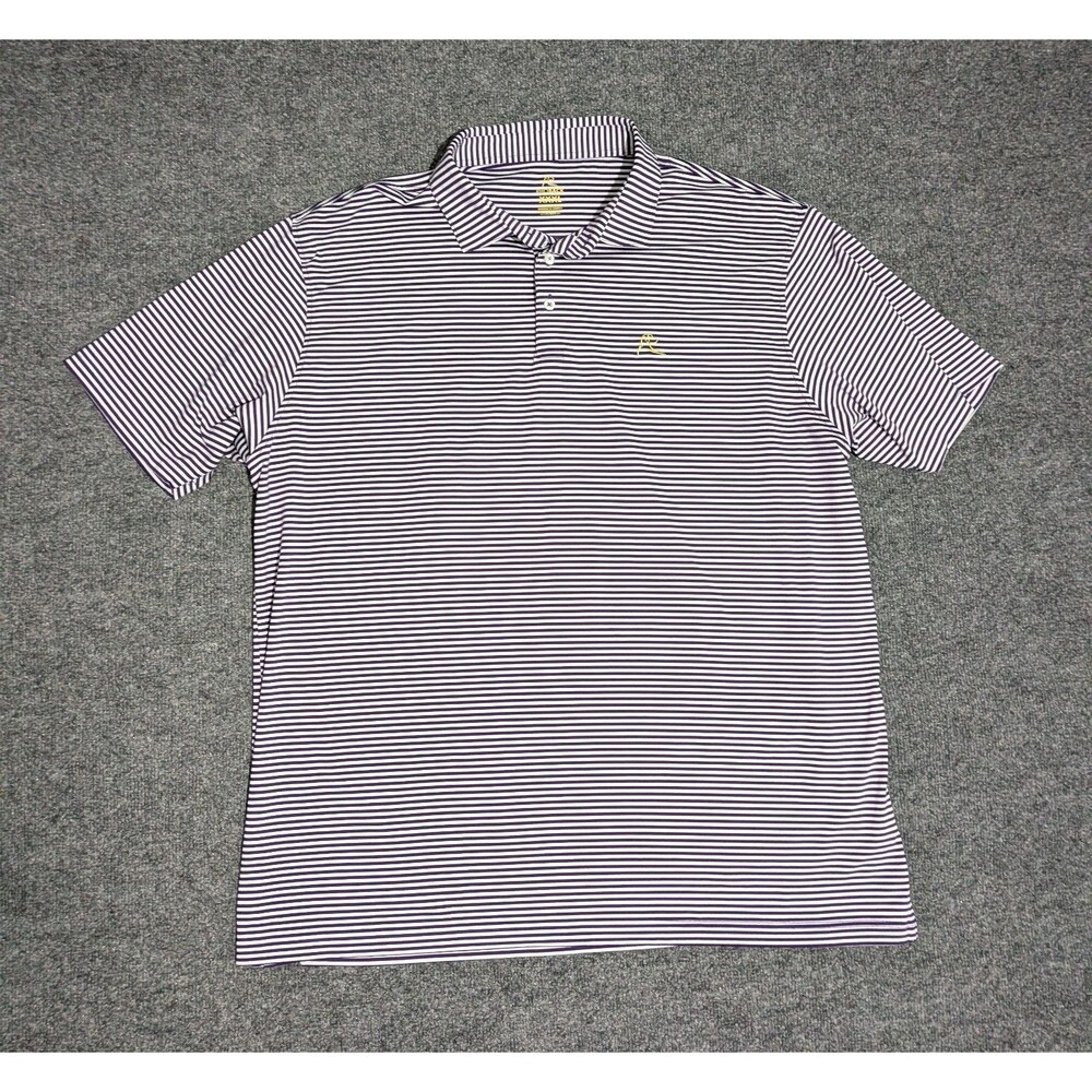 Rhoback Polo Mens Size 3XL Performance Golf Striped